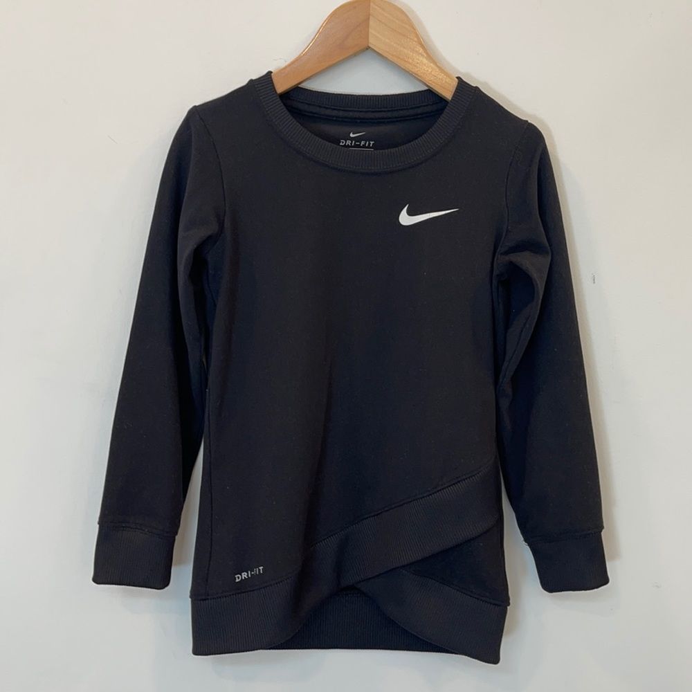 Nike Dri-fit Long Stretch Tunic Top Girls 4/XS